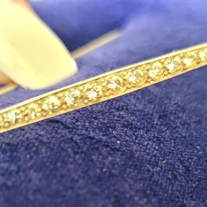 (Estate piece) Sterling Stick Pen/brooch with crystals